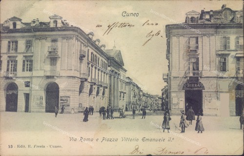 Ag277 cartolina cuneo - cartolina, citta'