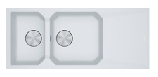 Franke FXG 621 Lavello ad Incasso 2 Vasche 116 x 50cm - Bianco  (114.0530.294)