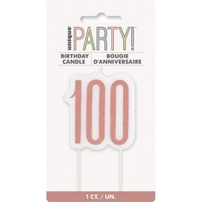 Candelina "100" Oro Rosa per