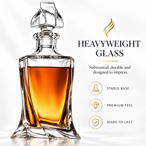 Twist whisky decanter vetro - decanter,,