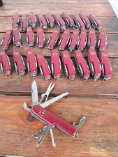 Coltellino svizzero coltello multifunzione multiuso tascabile acciaio inox rosso