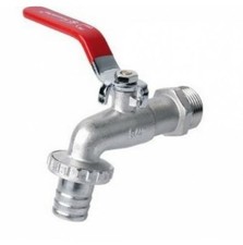 RUBINETTO A SFERA DA ESTERNO GIARDINO FONTANA GIARDINAGGIO POLLICE ATT. OTTONE