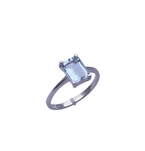 Anello oro bianco - oro, con