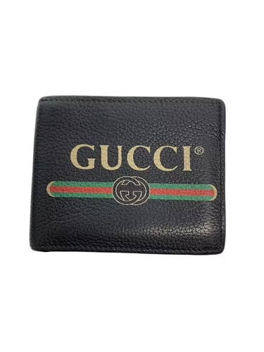 Gucci porta carte pelle - pelle, blk