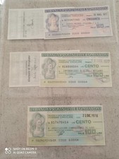 mini assegni anni 70 da