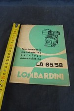 Manuale uso manutenzione Lombardini LA 65/58 e carburatore 45-0-14
