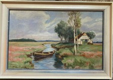 ::DIPINTO OLIO CORSO DEL FIUME