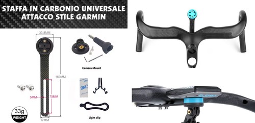 Staffa supporto carbonio - in,