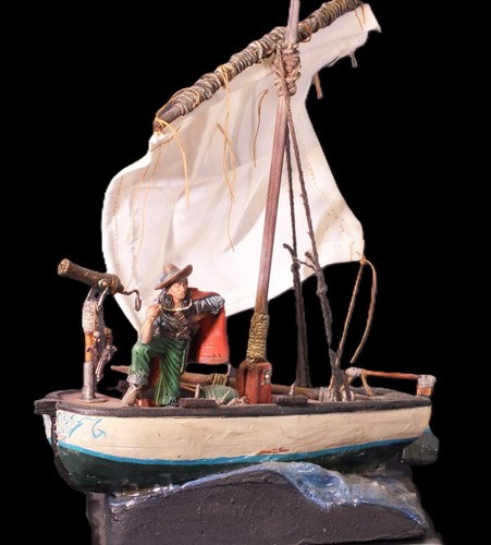 Diorama scialuppa barchetta - diorama,