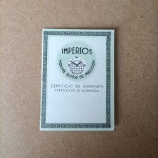 Imperios, Libretto Di Garanzia