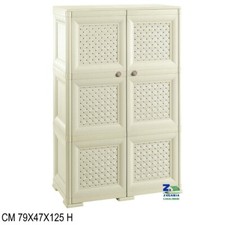 ARMADIO OMNIMODUS 3 MODULI 2 ANTE TRAFORATE PER INTERNO ED ESTERNO ANGORA