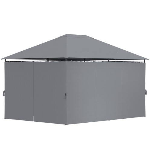 Outsunny gazebo metallo 3x4 - outsunny,