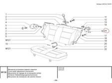 Serratura griglia per sedile
