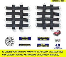 Per Sedili Fiat Panda 141 4x4 Vecchia 12 Cinghie Seduta Fasce Elastiche auto kit