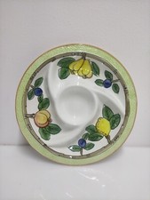 Piatto In Ceramica Da Portata Per Antipasti Vari Lavori Artigianali Vintage 