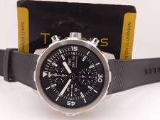 CHRONO IWC AQUATIMER DAY-DATE IW3768 + PAPERS 2016 AUTOMATICO ACCIAIO OROLOGIO