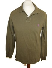 POLO RALPH LAUREN camicia camicia GRUN MANICA LUNGA taglia L CUSTOM FIT