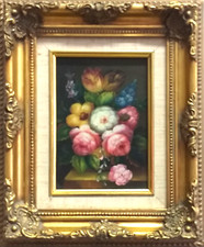  olio su tela  Opera di un Bravo pittore Sconosciuto  Misura  Esterna 26 X 31