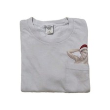 Rare Abercrombie & Fitch Vintage T-Shirt • Made in USA • Pin-Up Girl Pocket