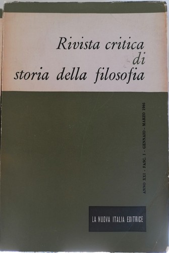 Rivista critica storia - rivista,