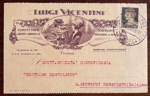 Cartolina pubblicitaria luigi - cartolina, "luigi