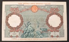 100 LIRE AQUILA ROMANA AFRICA ORIENTALE ITALIANA 1938 BB
