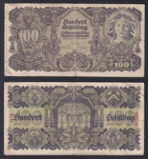 Banconota Austria 100 schilling  1945 P.-118 BB/VF