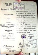 PRIVERNO ANAGRAFE 1943 PANZA UGO ANGI AMALIA Milazzo Sparanise prov. Latina-1538