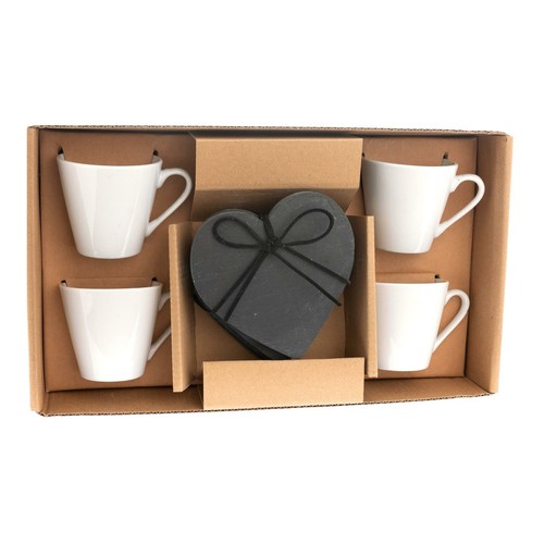 Set bianco espresso - espresso, tazze