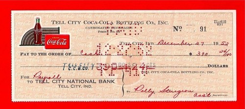 1952 coca cola tell city - 1952,