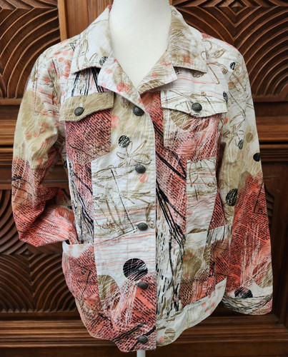 Giacca blazer geo rosa beige