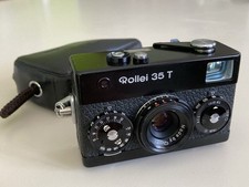 Rollei 35 T Black Body 40mm f3.5 Tessar + Original BAG - METER WORKS