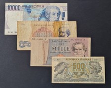 Cartamoneta - lotto di biglietti Italia vari anni e decreti