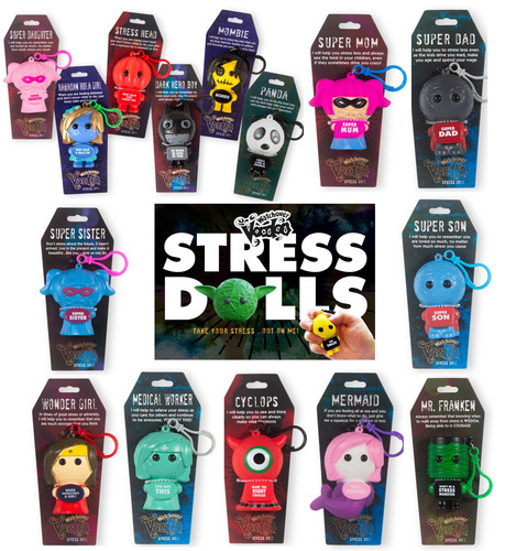 Voodoo doll keyring stress - keyring,