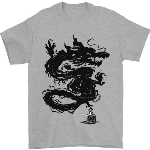 Shirt uomo tatuaggio drago - uomo,