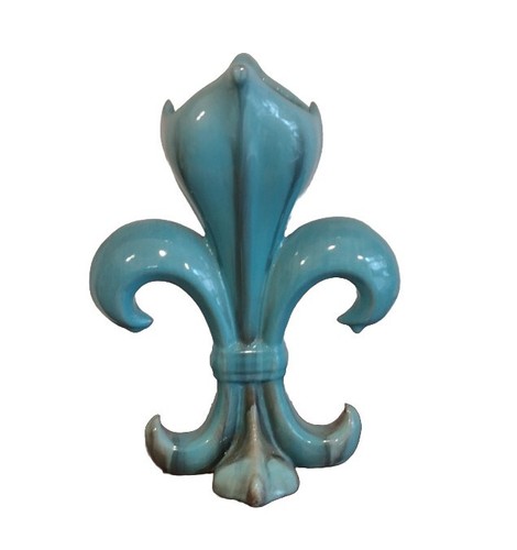 Vaso maiolica turchese - vaso,