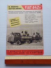 Fiat 642 N autocarro depliant italiano originale