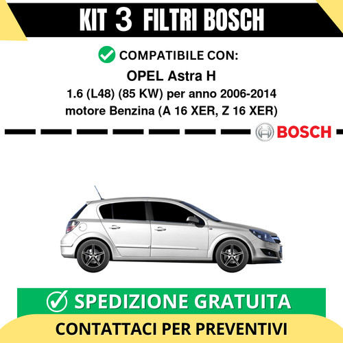Kit bosch filtri tagliando - kit, 3