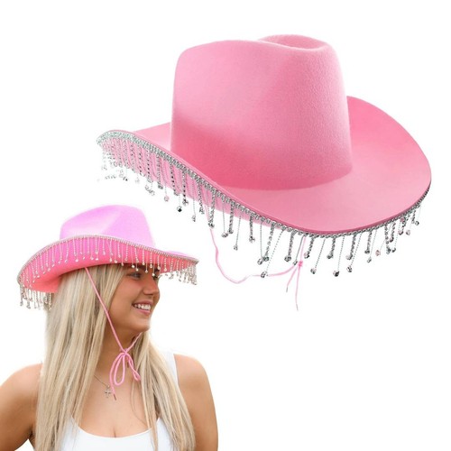 Cappello cowboy con strass - con,