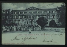 cartolina SASSO - villa ghislieri al colle ameno