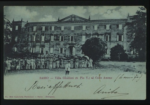 Cartolina sasso villa - -,