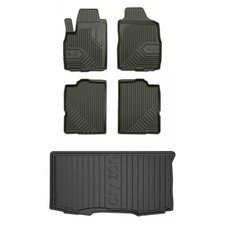 Frogum TPE Tappetini+Portabagagli Set per Fiat Panda II 2003-2012 TPE set di tap