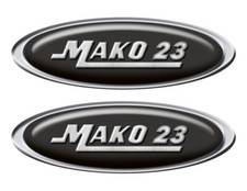Adesivi ovali barca Mako con