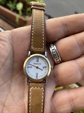 Orologio Tiffany Lady Steel &Gold Vintage Swiss Calendar Roman Number