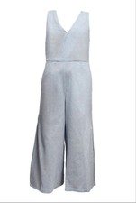 Salopette Donna Teal V-Neck In