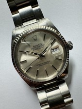 Rolex Oyster Perpetual Datejust cronometro acciaio oro bianco ref 16014 cinturino Oyster