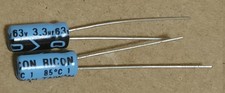 Condensatore elettrolitico radiale Ricon 3,3uF 63V 85°    10pz