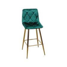Sgabello Velvet verde con