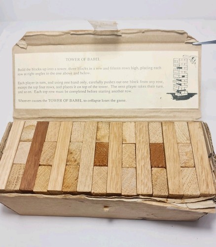 Gioco tavolo jenga vintage - tavolo,