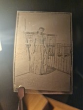 20029. Negativo donna elegante abito vestito costume epoca inizio '900 italia 